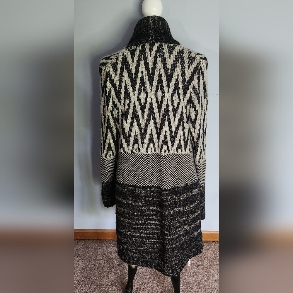 Lucky Brand Western Inspo Long Cardigan Sz L - Picture 3 of 4